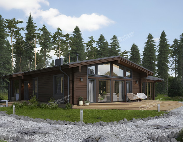 Дом из клееного бруса VZ-374